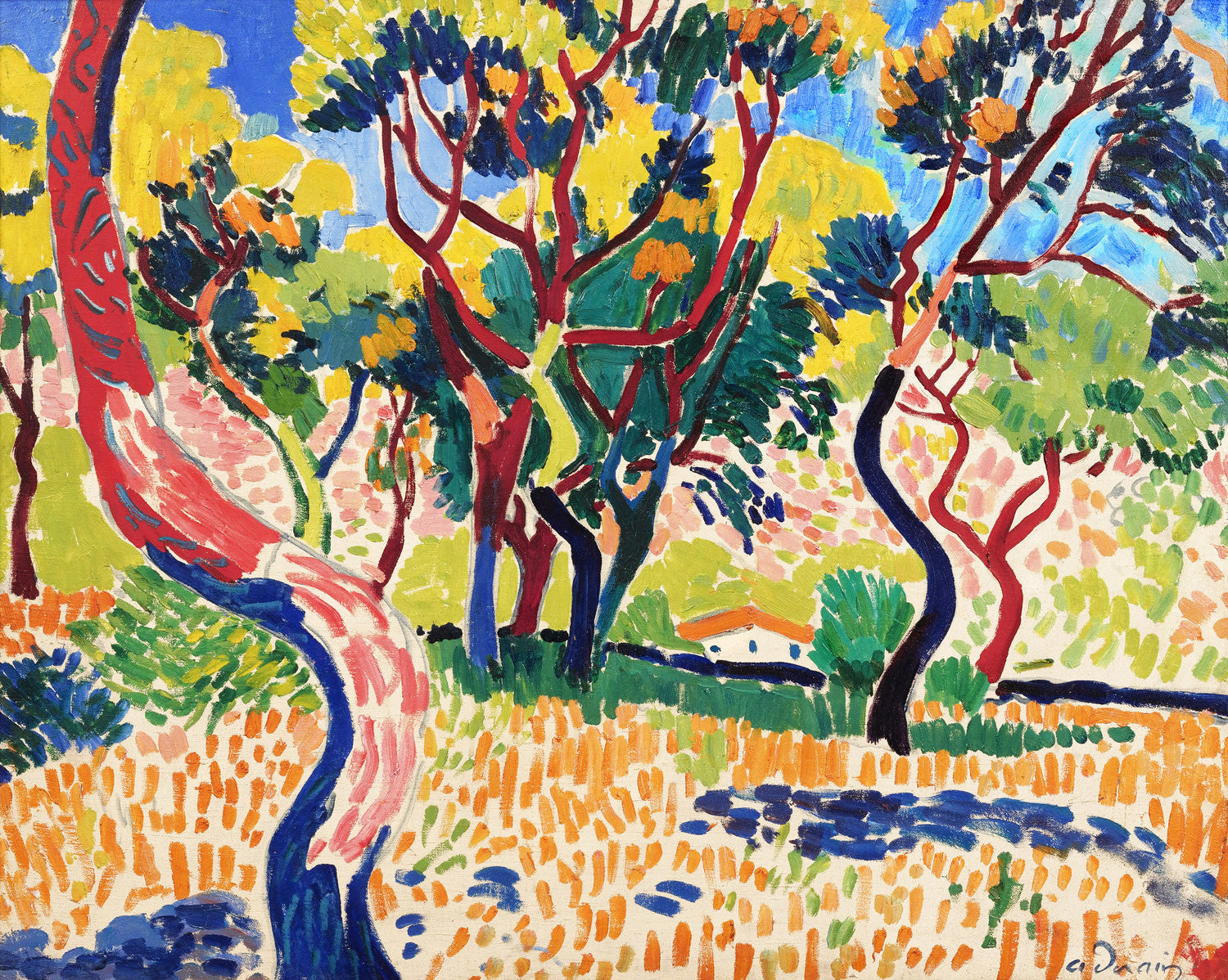 André Derain - Arbres a Collioure Canvas & Poster Wall Art | Get