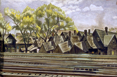 Charles Burchfield - Railroad In Spring