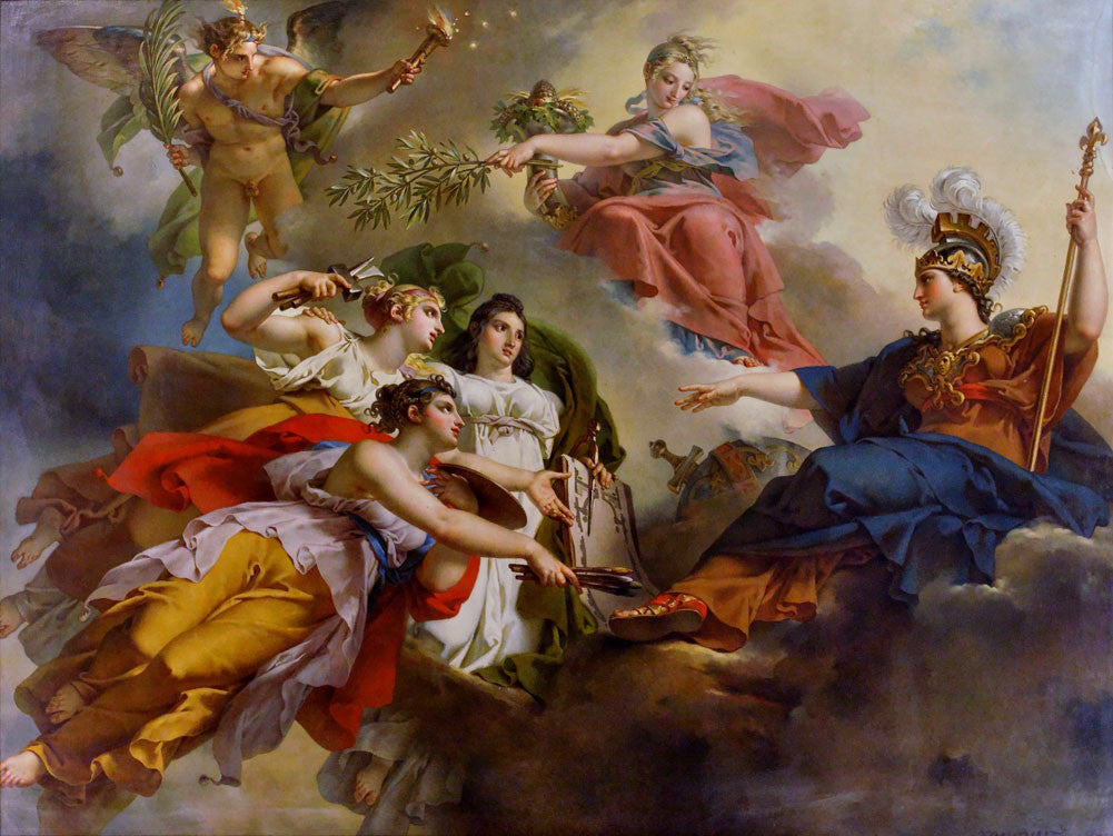 Charles Meynier - France under the guise of Minerva Canvas