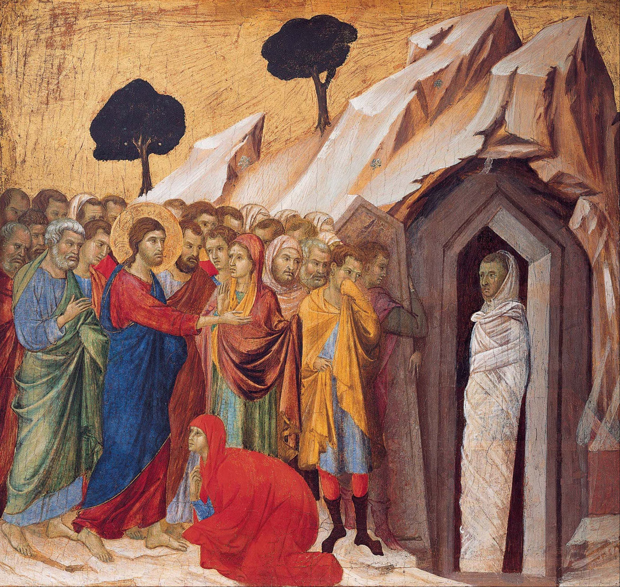 Duccio di Buoninsegna - The Raising of Lazarus Canvas & Poster Wall Art ...