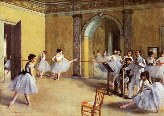 Edgar Degas - The Dance Class at Opera Canvas & Poster Wall Art
