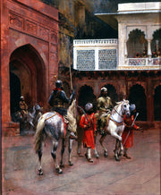 Edwin Lord Weeks - Indian Prince, Palace of Agra-Reproduction-Get Custom Art