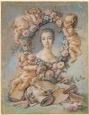 François Boucher - Madame De Pompadour-Reproduction-Get Custom Art