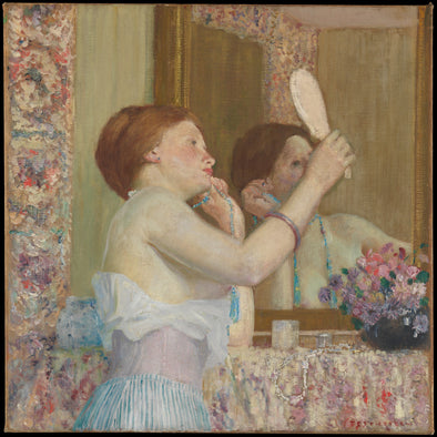 Frederick Carl Frieseke - Woman with a Mirror