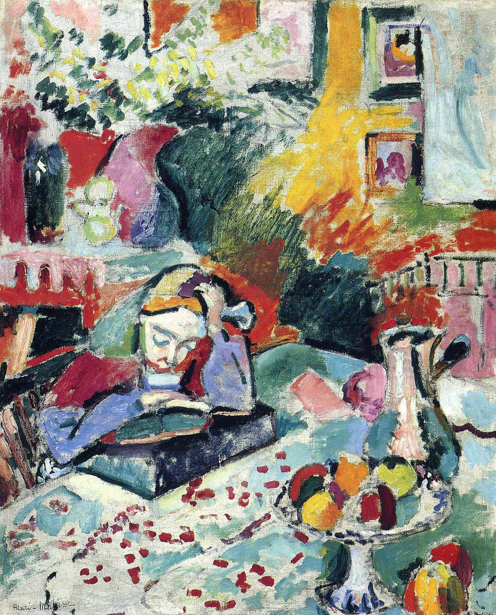 Henri Matisse - Interior with a Girl Reading Canvas & Poster Wall
