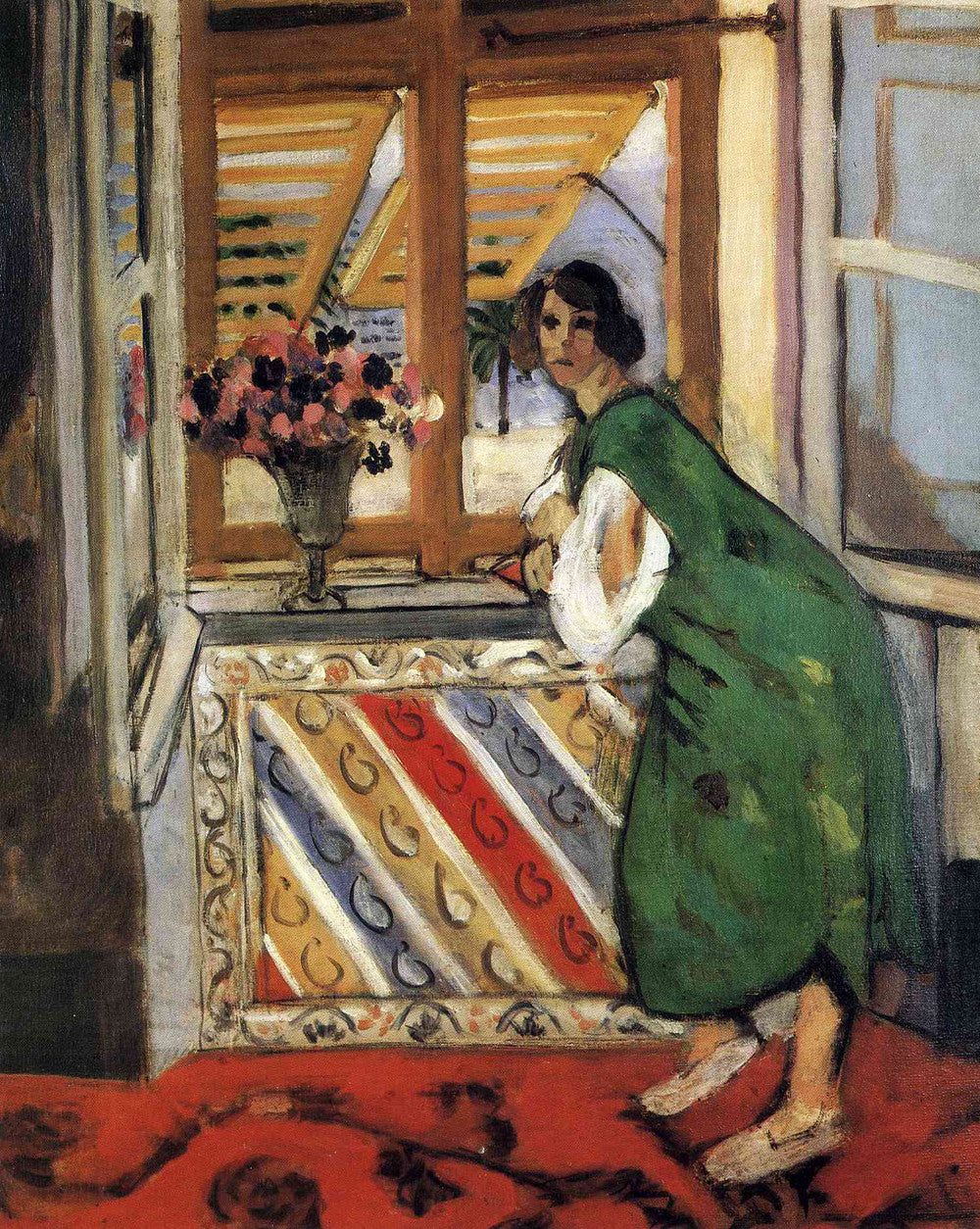 slim fit dress slacks Henri Matisse - Young Girl in a Green Dress Canvas & Poster Wall Art