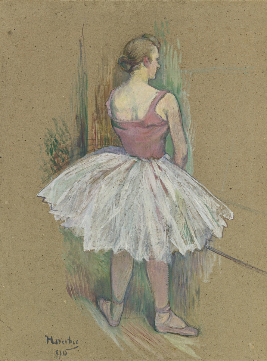 Henri de Toulouse Lautrec - Danseuse En Pied Vue De Dos Canvas