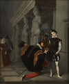 Jean-Auguste-Dominique Ingres - Don Pedro of Toledo Kissing Henry IV's Sword