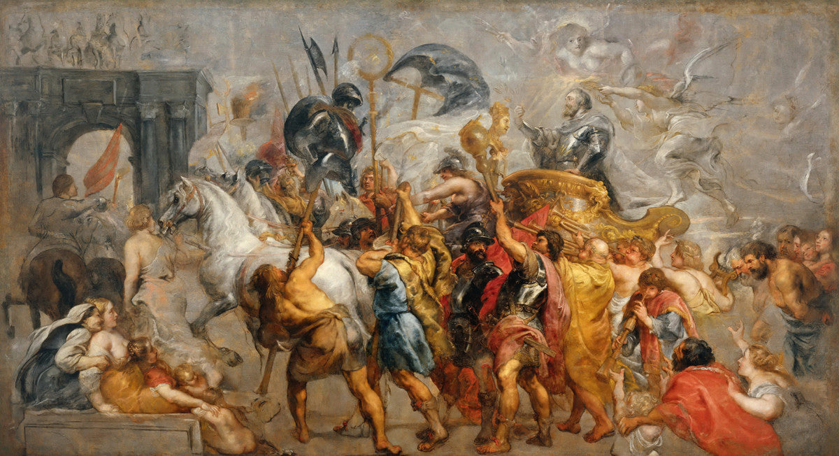 絵画 REVERIE225-10+1 Jacques-Louis David - The Triumphal Entry of Henry IV into Paris