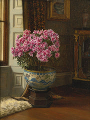 Jessica Hayllar - A Double Pink Azalea-Reproduction-Get Custom Art