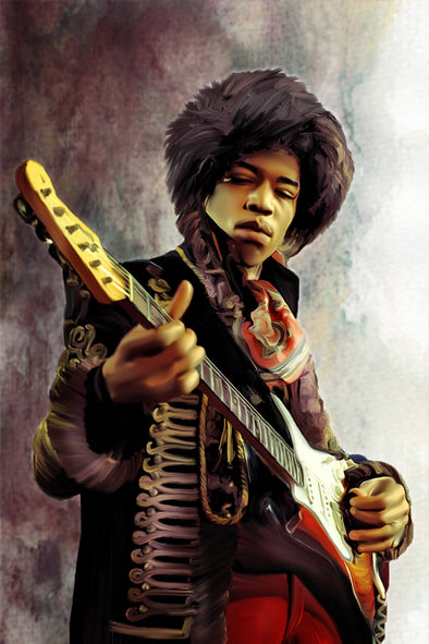 Jimmy Hendrix Digital Painting - Get Custom Art