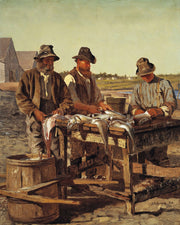 John George Brown - Cleaning Fish-Reproduction-Get Custom Art