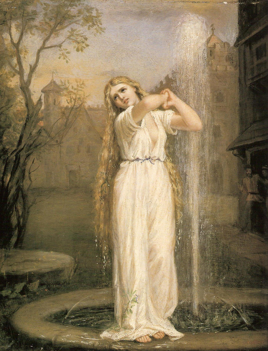 John William Waterhouse - Undine Canvas \u0026 Poster Wall Art | Get Custom Art, image size:916x1200