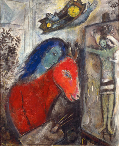 Marc Chagall - Self Portrait with Clock
