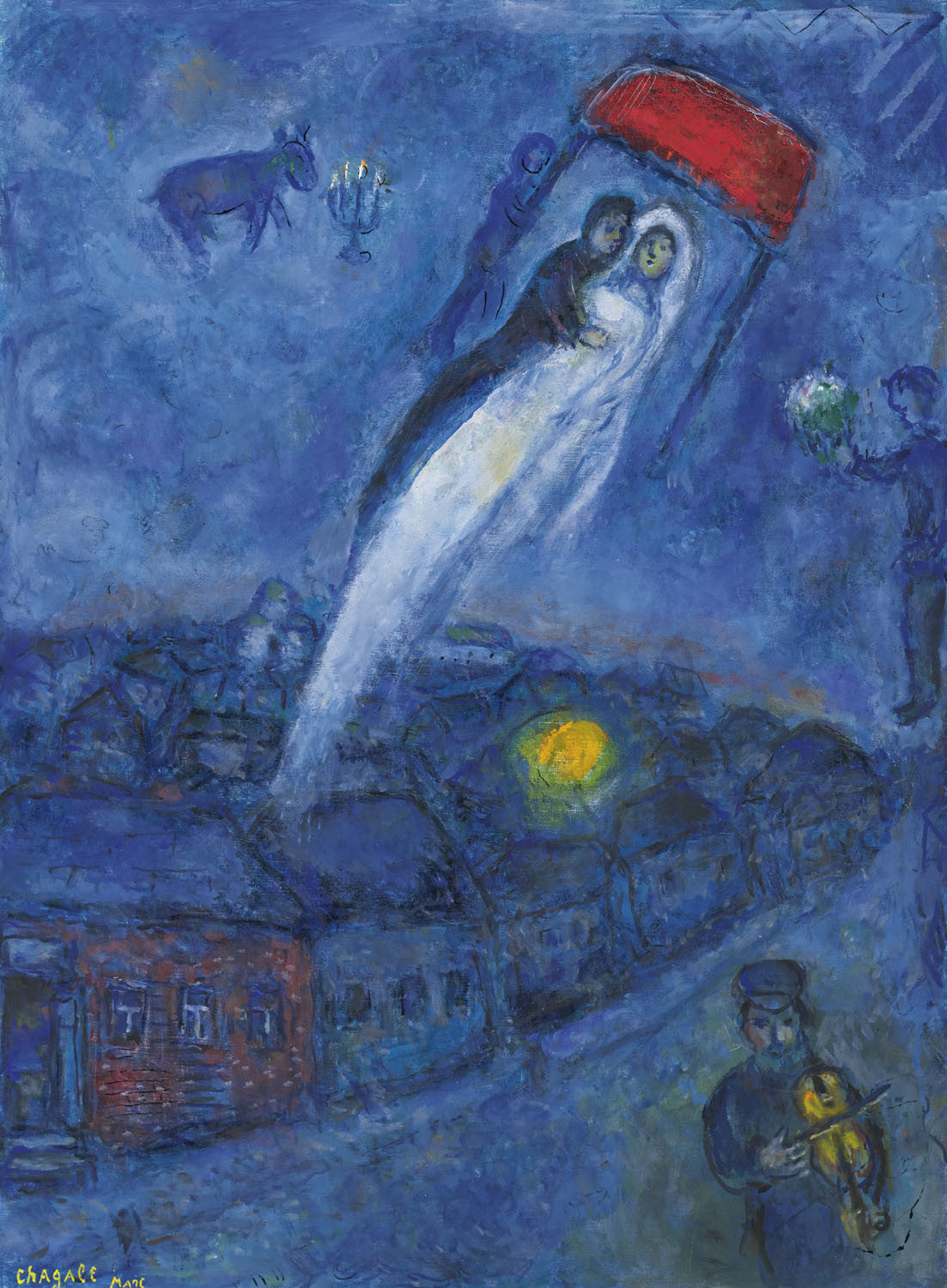 Marc Chagall - Vision Des Mariés Canvas & Poster Wall Art | Get