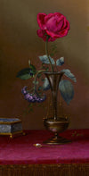 Martin Johnson Heade - Red Rose and Heliotrope in a Vase