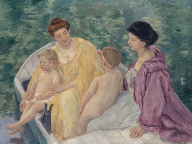 Mary Cassatt - Two Mothers and their Children in a Boat