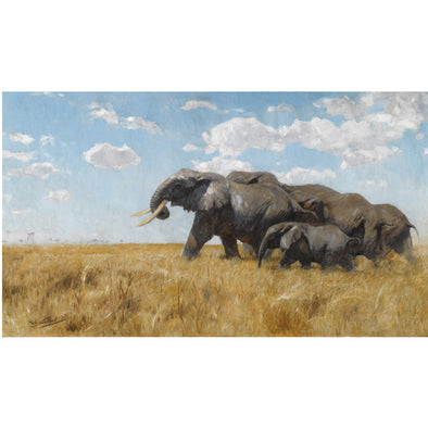 Wilhelm Kuhnert - Elephants on the move