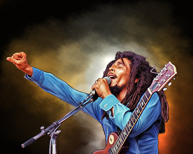 Bob Marley Digital Painting - Get Custom Art