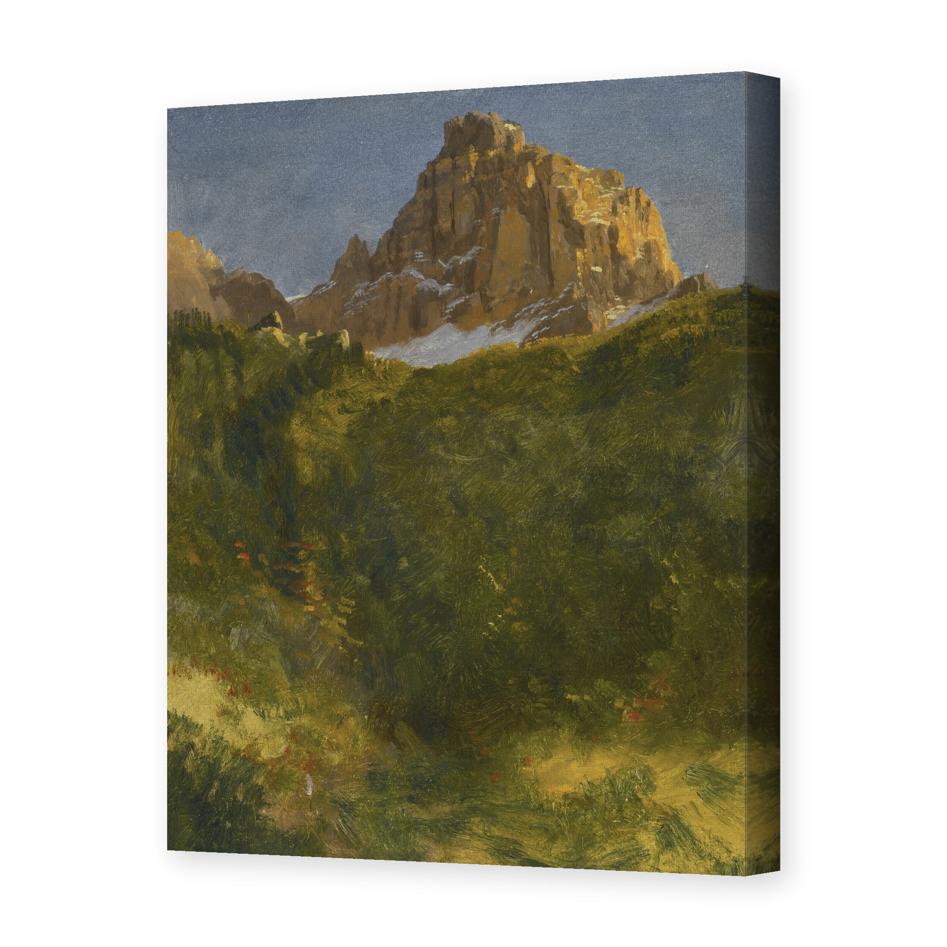 Albert Bierstadt's 'Estes Park, Colorado' painting reproduced as a gallery-wrapped canvas print