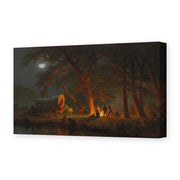 Albert Bierstadt's 'Oregon Trail' painting reproduced as a gallery-wrapped canvas print