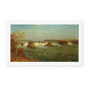 Albert Bierstadt's 'The Falls of Saint Anthony' painting reproduced as a rolled canvas print