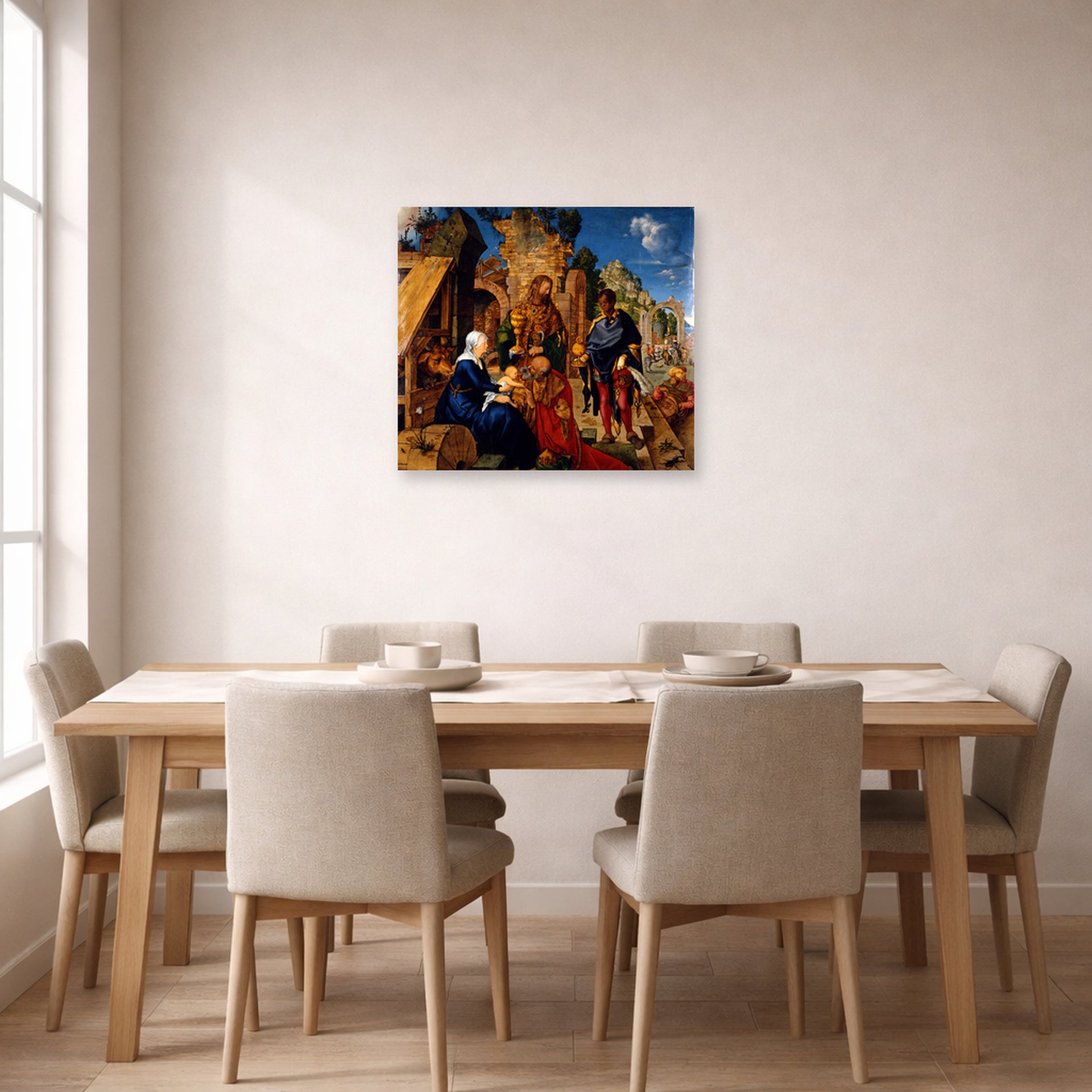 Albrecht Durer - Adoration of the Magi - poster print lifestyle dining unframed
