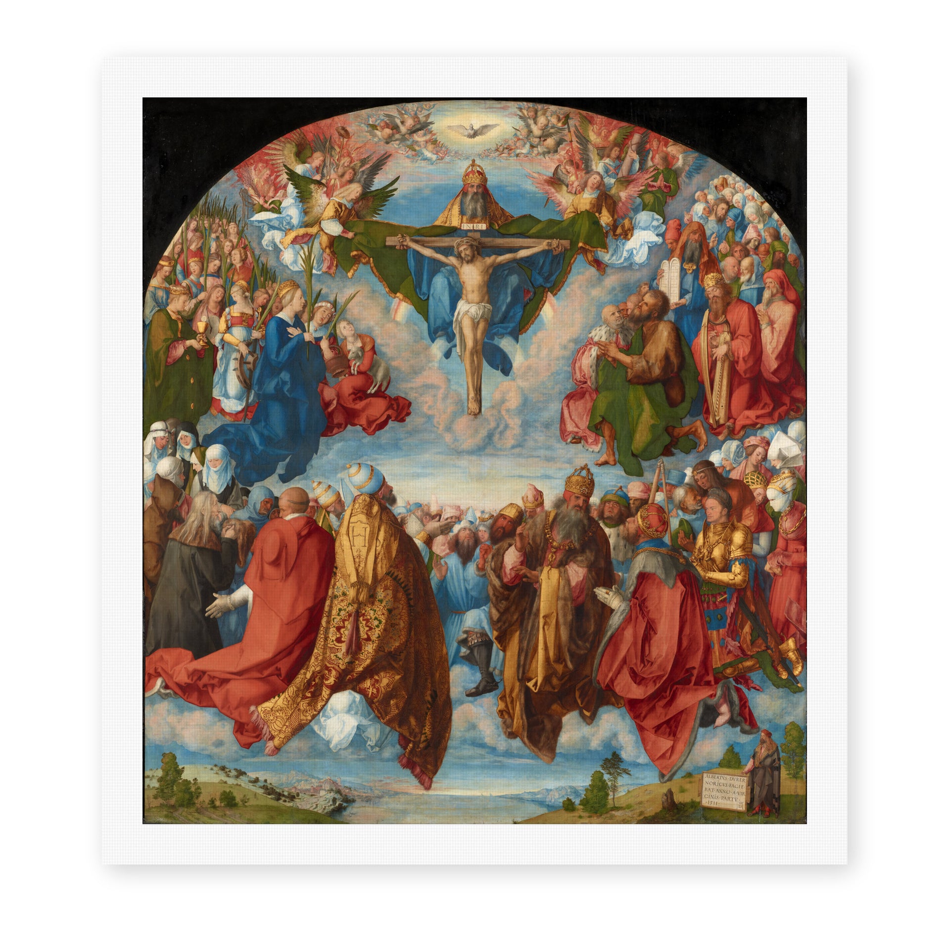Albrecht Durer - Adoration of the Trinity - canvas print hero