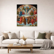 Albrecht Durer - Adoration of the Trinity - gallery wrap lifestyle living room 2
