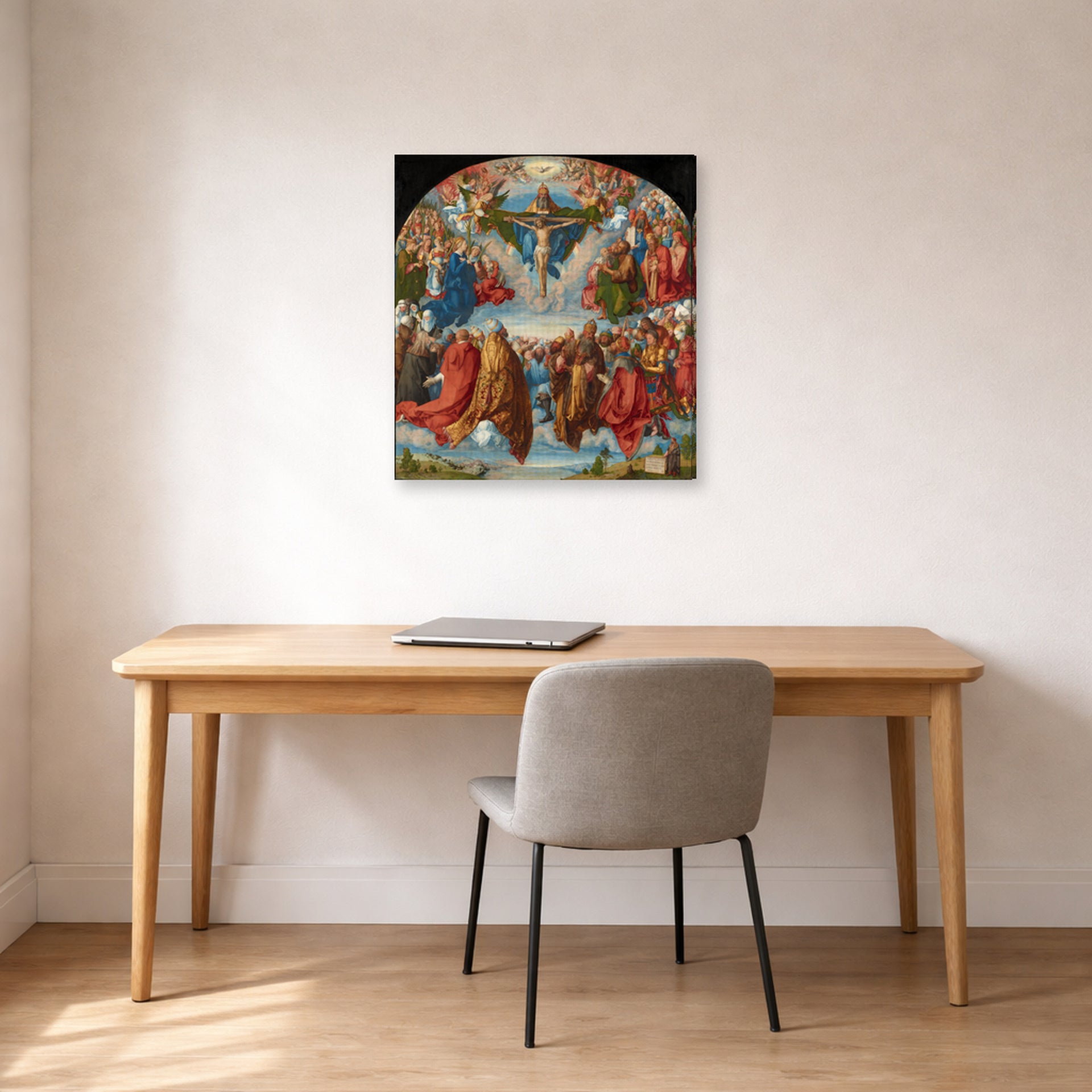 Albrecht Durer - Adoration of the Trinity - gallery wrap lifestyle office