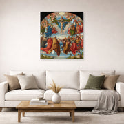 Albrecht Durer - Adoration of the Trinity - poster print lifestyle living room 2 unframed