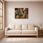 Albrecht Durer - Christ Among the Doctors - gallery wrap lifestyle living room 1