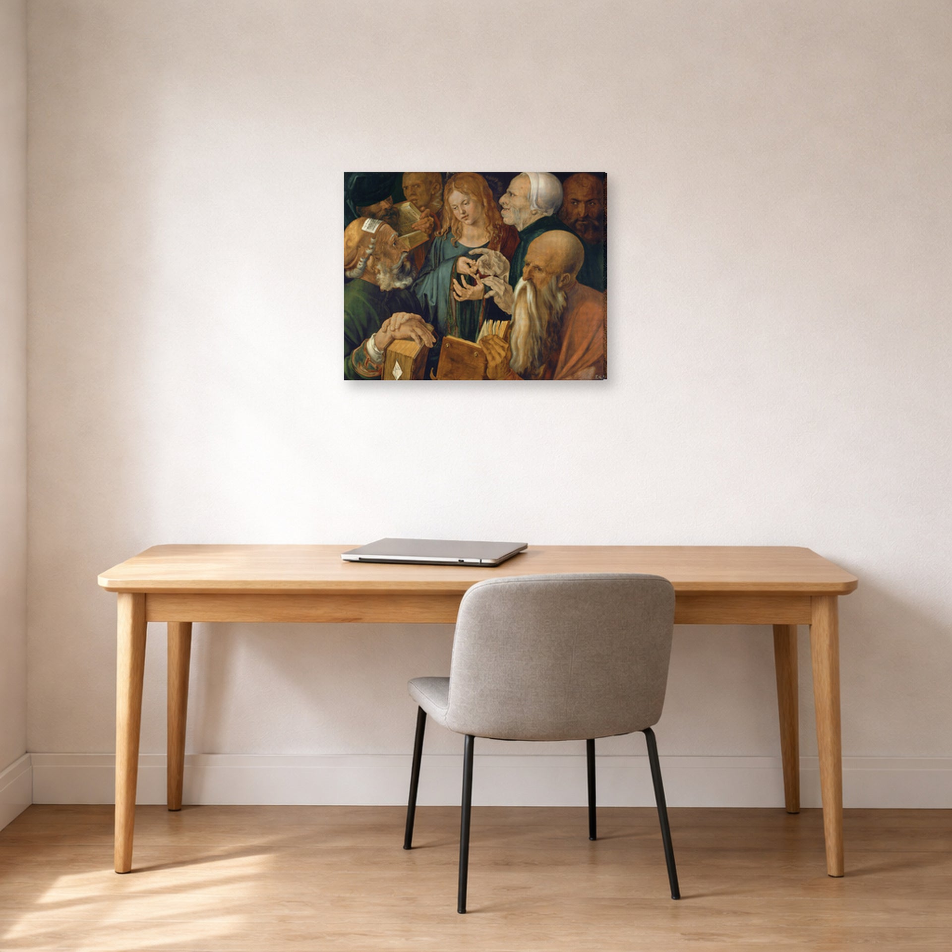 Albrecht Durer - Christ Among the Doctors - gallery wrap lifestyle office
