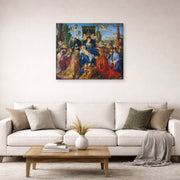 Albrecht Durer - Feast of Rose Garlands - gallery wrap lifestyle living room 2