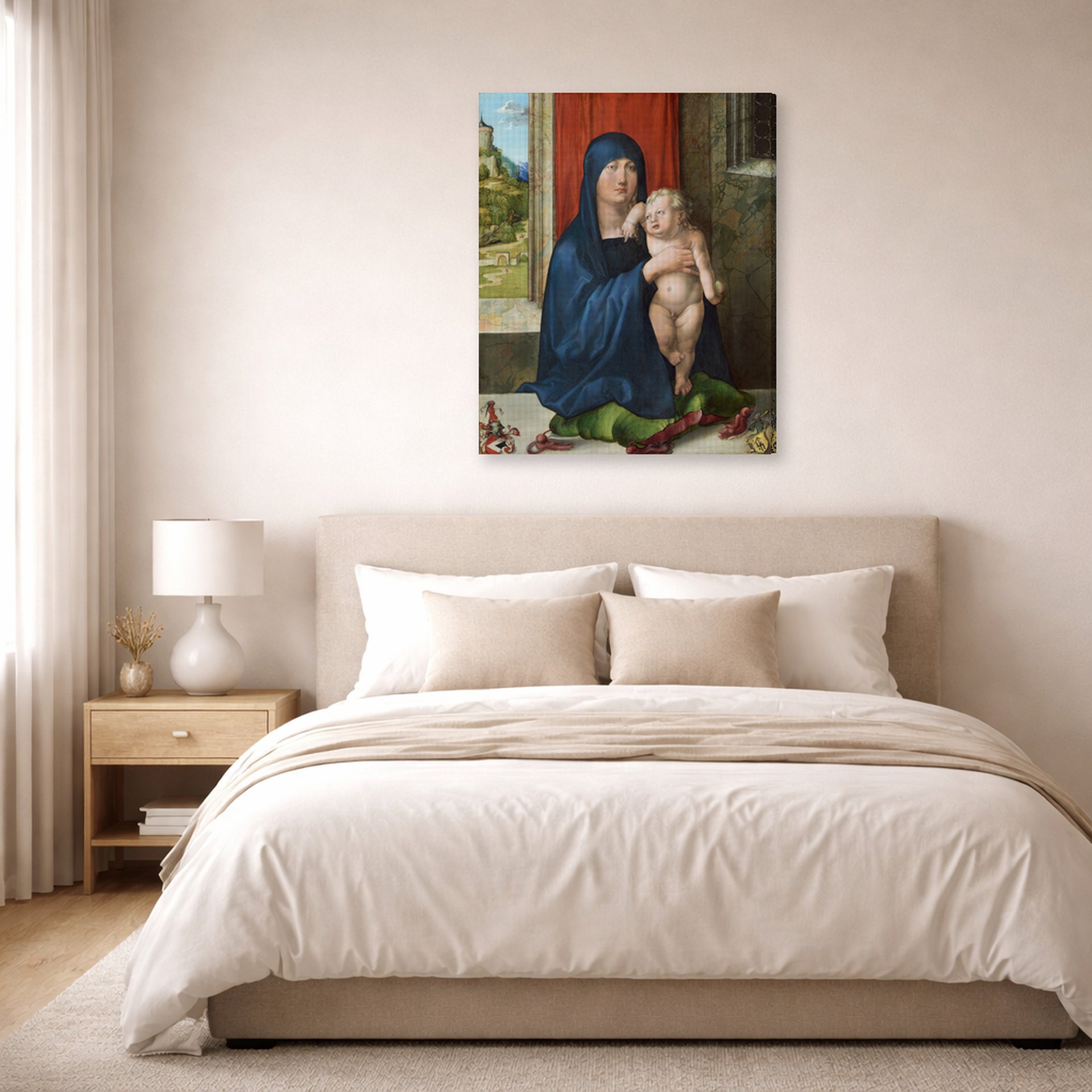 Albrecht Durer - Haller Madonna - gallery wrap lifestyle bedroom
