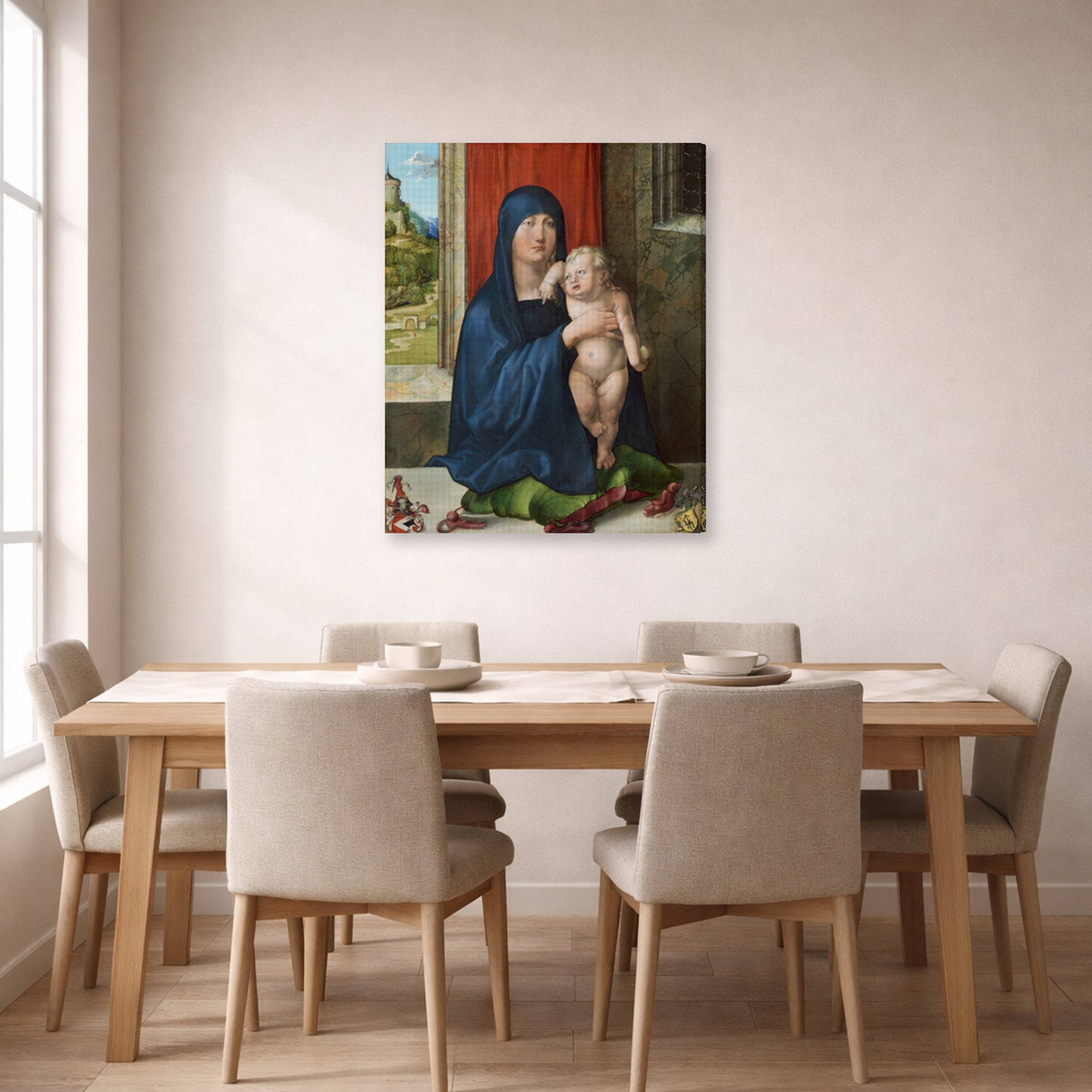 Albrecht Durer - Haller Madonna - gallery wrap lifestyle dining