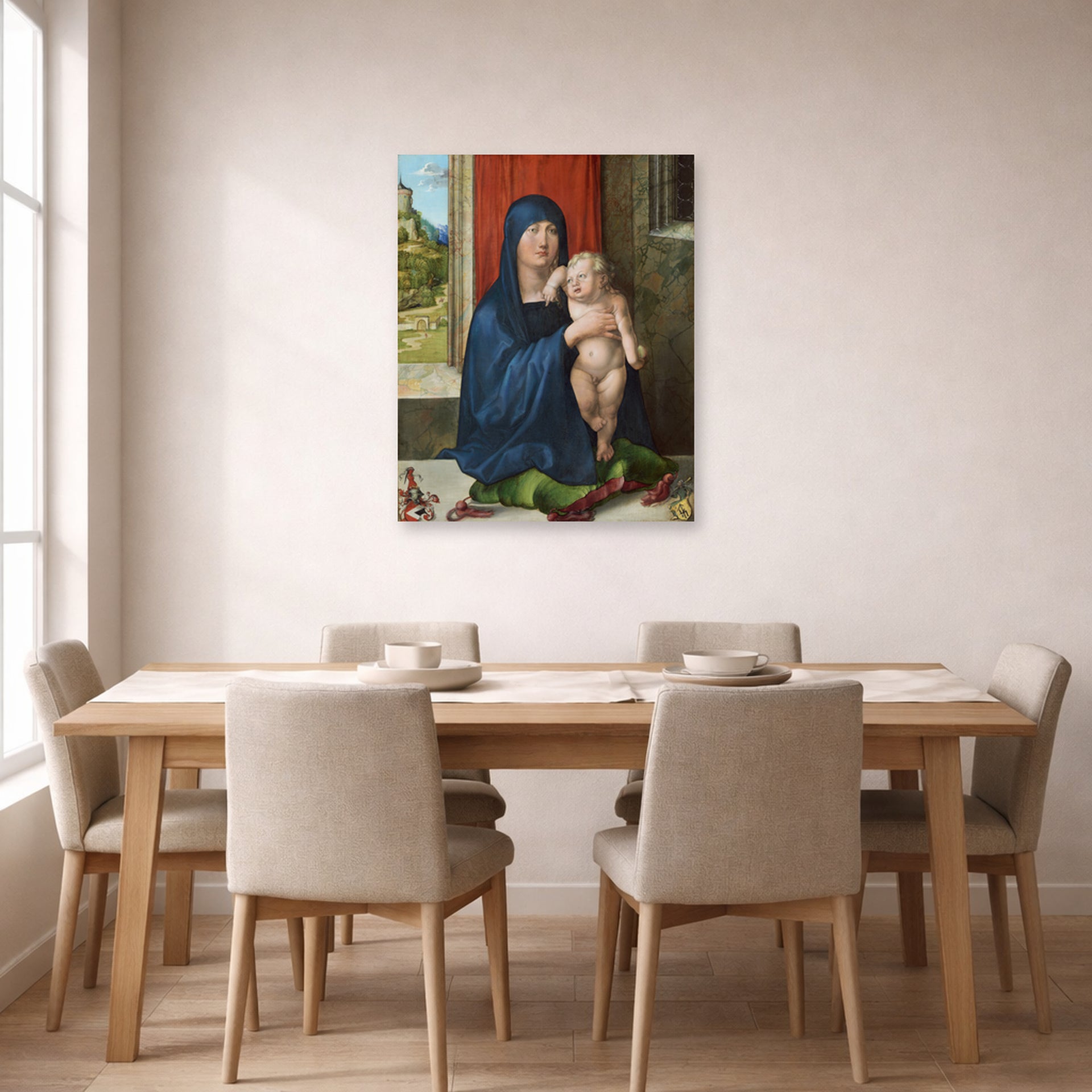 Albrecht Durer - Haller Madonna - poster print lifestyle dining unframed