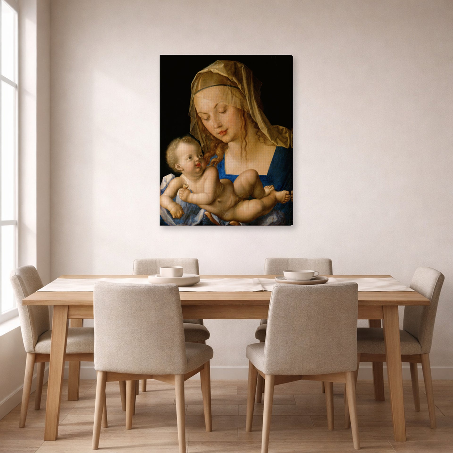 Albrecht Durer - Madonna of the Pear - gallery wrap lifestyle dining
