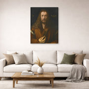 Albrecht Durer - Self Portrait at the Age of Twenty Eight 1500 - gallery wrap lifestyle living room 2