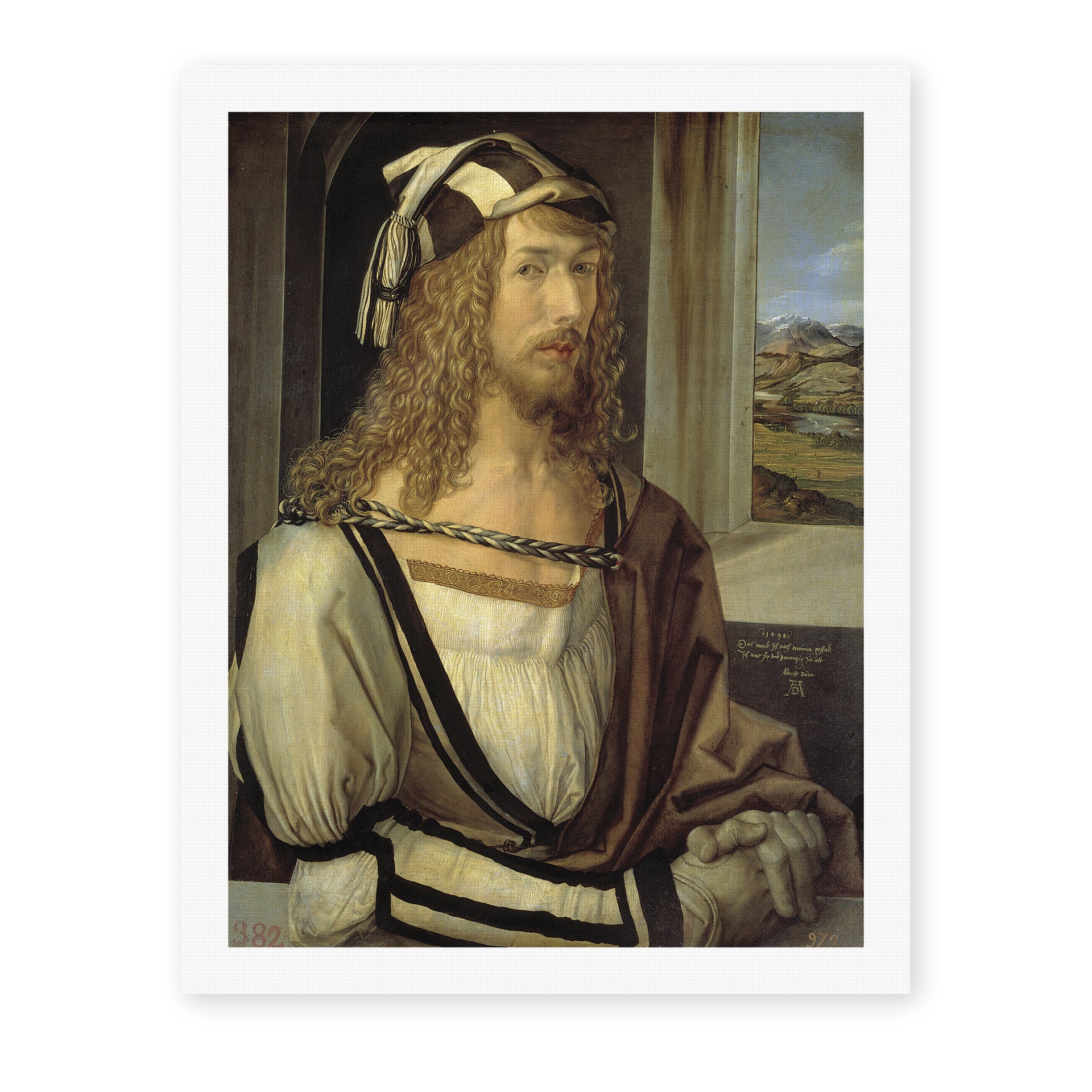 Albrecht Durer - Self Portrait at the Age of Twenty Six 1498 - canvas print hero