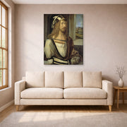 Albrecht Durer - Self Portrait at the Age of Twenty Six 1498 - gallery wrap lifestyle living room 1