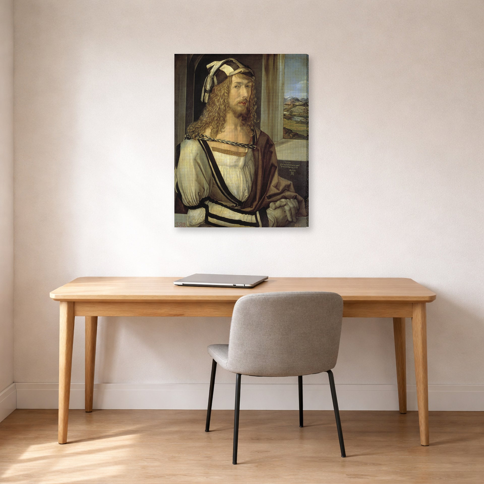 Albrecht Durer - Self Portrait at the Age of Twenty Six 1498 - gallery wrap lifestyle office