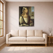 Albrecht Durer - Self Portrait at the Age of Twenty Six 1498 - poster print lifestyle living room 1 unframed