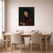 Albrecht Durer - The Elder with a Rosary - gallery wrap lifestyle dining