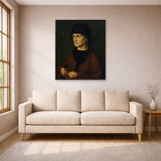 Albrecht Durer - The Elder with a Rosary - gallery wrap lifestyle living room 1