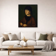 Albrecht Durer - The Elder with a Rosary - gallery wrap lifestyle living room 2