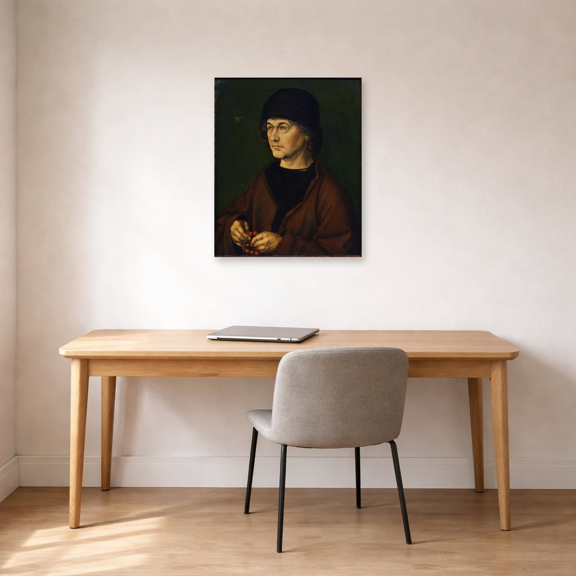Albrecht Durer - The Elder with a Rosary - poster print lifestyle office unframed
