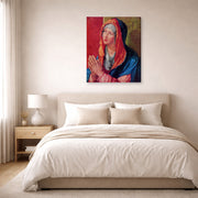 Albrecht Durer - The Virgin Mary in Prayer - gallery wrap lifestyle bedroom