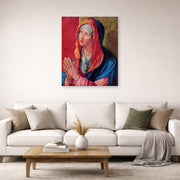 Albrecht Durer - The Virgin Mary in Prayer - poster print lifestyle living room 2 unframed