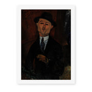 Amedeo Modigliani's 'Paul Guillaume, Novo Pilota' painting reproduced as a rolled canvas print